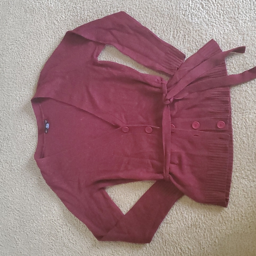 Button up long sleeve sweater